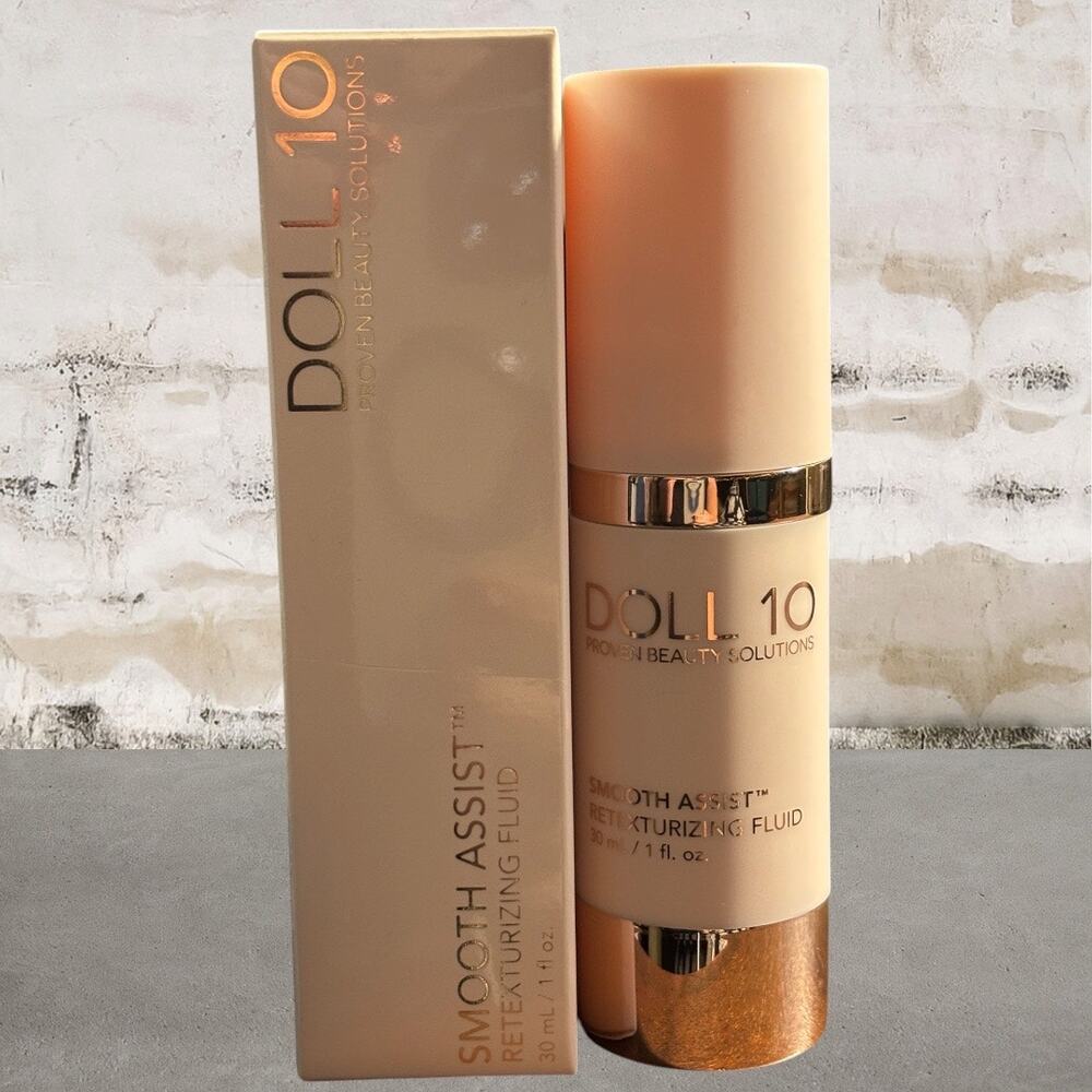 Doll 10 Beauty Smooth Assist Retexturizing Fluid in Tan NIB - $46 MSRP